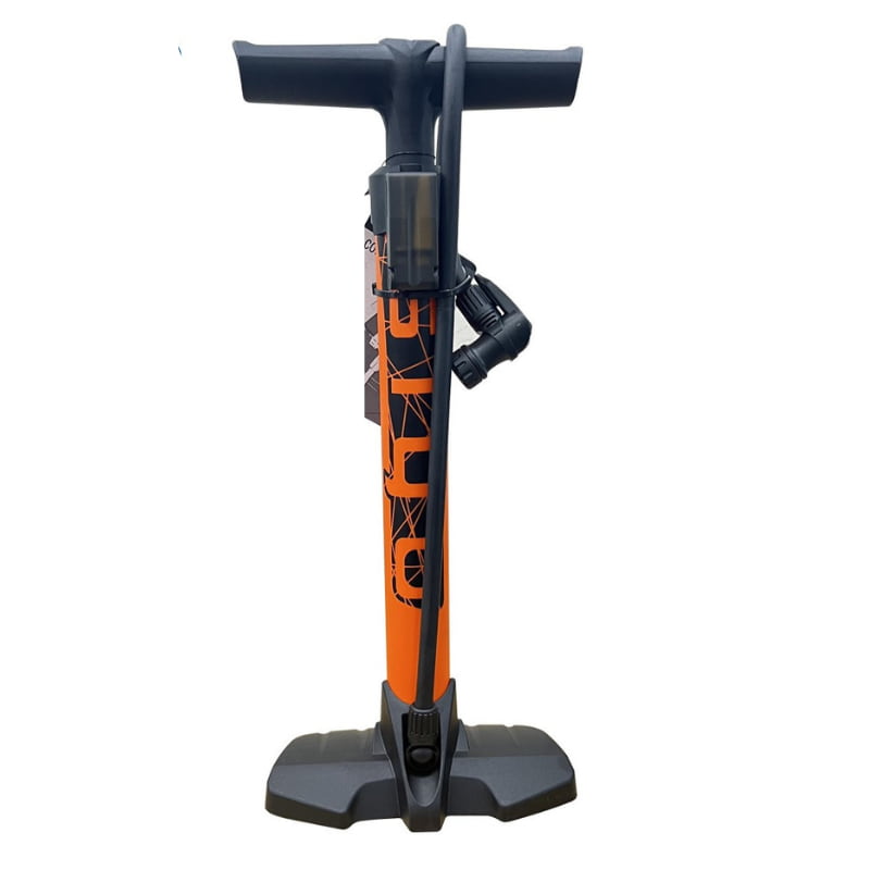 Inflador de pie corto c/válvula reversible 